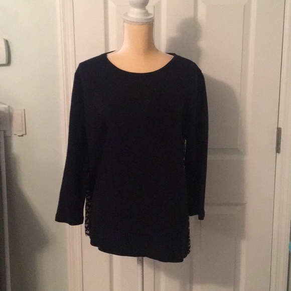 LOFT Navy Blue Top - Picture 3 of 8